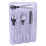 Conjunto 16 Talheres c/Suporte - Brancos - Image 2