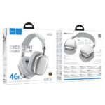 Fones de ouvido supra-auriculares sem fio Hoco W52 prateados - Image 4