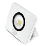 Projetor Led Branco Matel IP65 50W Frio Com Sensor Movimento