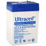 Ultracell UL4.5-6 6V 4.5Ah Bateria chumbo-ácido