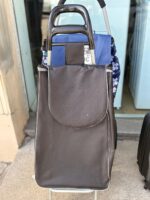 Trolley de Compras Dobrável 20L Preto – Leve, Prático e Resistente