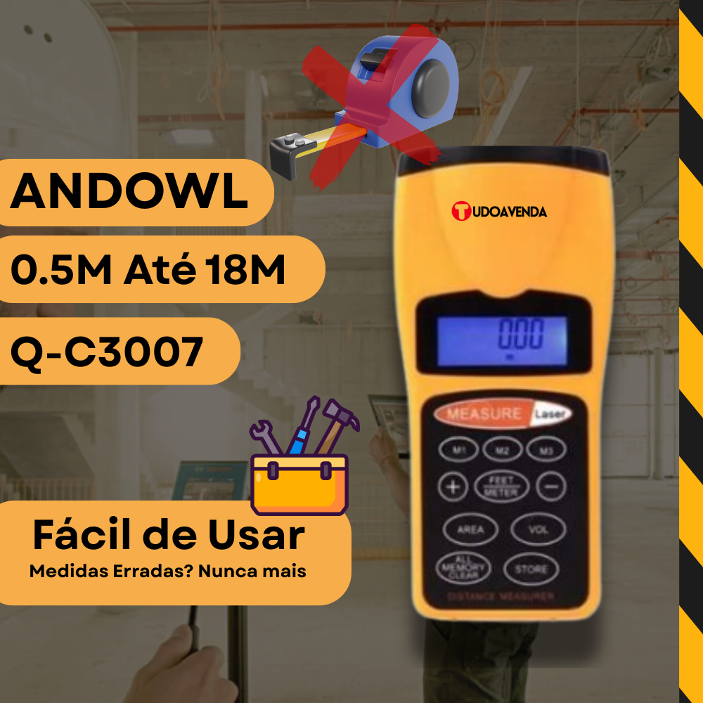 1(11) ANDOWL Medidor Distancia Laser Q-C3007 - Image 1