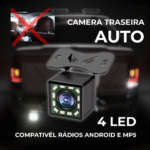 Câmera de Marcha-atrás para Carro – Modelo 4LED à Prova d’Água