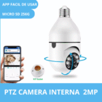 Câmera de Segurança Wi-Fi em Formato de Lâmpada – 2MP, Soquete E27