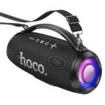 Coluna Bluetooth LED 2 x 20W 4h Hoco HA4 preta
