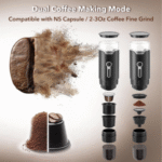 Máquina de Café Portátil – Compatível com Cápsulas e Café Moído - Image 3