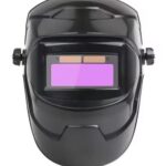 Capacete de Soldagem Escurecimento Automático, Proteção UV/IR, Tela de Visão Ampla
