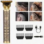 Aparador de Pelos Elétrico Profissional 2 em 1 – Máquina de Cortar Cabelo e Barba Sem Fio, Recarregável USB - Image 6