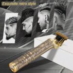 Aparador de Pelos Elétrico Profissional 2 em 1 – Máquina de Cortar Cabelo e Barba Sem Fio, Recarregável USB - Image 5