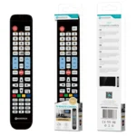 Controle Remoto Universal 15In1 Novoteck D-014 – Compatibilidade Expansiva e Teclas de Atalho para Netflix e YouTube