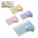 Kit Teclado e Rato Bluetooth AN-030 – Design Pastel e Ultra Slim