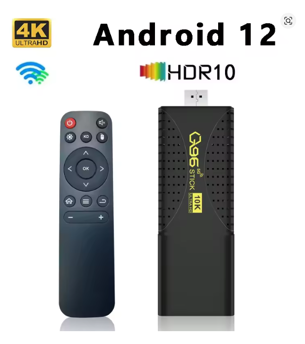 011 Stick TV Q96 – Android 12, Quad-Core, 4K UHD - Image 1