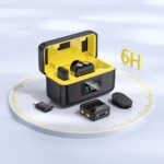 Conjunto de  2 Microfones de Lapela Sem Fio Hoco Lightning/USB C L17 Preto - Image 7