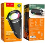 Coluna Bluetooth com LED 2 x 5W 6h Hoco HC2 preta - Image 4