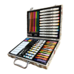 Mala de Arte Completa Infantil – Tema Unicórnio | Kit 50+ Peças