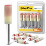 Pregos para Betão 100 Peças, Diâmetro 7,3 mm, para Fixação de Cabos em Teto e Parede