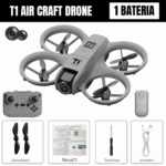 Mini Drone T1 AirCraft 14+Gris 1 Bateria