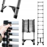 Escada Telescópica em Alumínio – 3,2 m | 11 Degraus