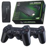 Consola de Jogos Retro Game Stick Lite 4K 2.4G Wireless GamePad + 2 Comandos Pretos
