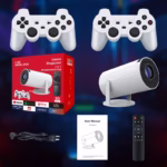 Projetor de Jogos HY300 – Android 11 | 150 ANSI Lúmens | Foco Automático | 720P Nativo