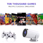 Projetor de Jogos HY300 – Android 11 | 150 ANSI Lúmens | Foco Automático | 720P Nativo - Image 4