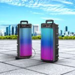 Coluna Bluetooth Karaoke Hoco BS52 preto, 2 x 10W 3h - Image 2