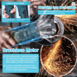 Rebarbadora Angular Sem Escova M14 – 19.500 RPM – 125 mm | Compatível com Baterias Makita (Inclui 1 Bateria + 1 Carregador) - Image 3