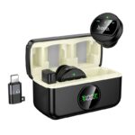 Microfone sem fio Hoco L22 2 em 1 Lightning / USB-C Preto