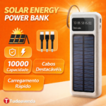 Power Bank Solar 4 em 1 com Cabos Destacáveis – Modelo NW72