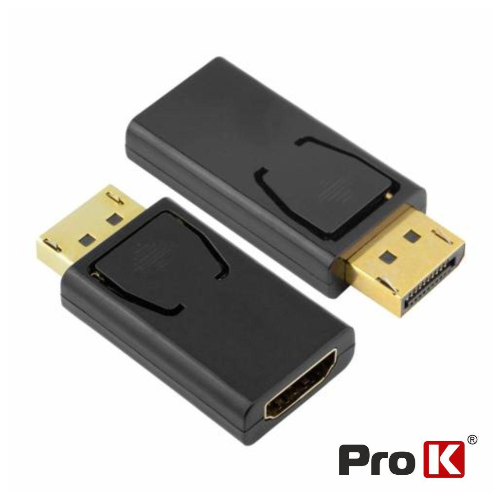 ADPDP01_1.jpg-1032x1032 Adaptador Displayport Macho / HDMI Fêmea PROK - Image 1