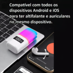 Auriculares Bluetooth com Coluna e Luz LED - Image 3