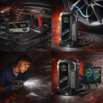 Arrancador de Bateria + Compressor de Ar 4 em 1 – 12V Universal - Image 3