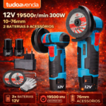 Mini Rebarbadora Sem Fio 12V – 19.500 RPM | Compacta e Potente