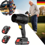 Soprador de Folhas Sem Fio com 2 Baterias e Carregador - Soprador de Folhas Elétrico Pesado e Portátil, Leve e Manual com Motor Potente para Calçadas, Pátios, Gramados e Avenidas - Ideal para Uso Doméstico e Comercial