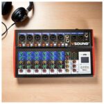 Mesa De Mistura 8 Canais C/ BT/LCD/USB/PC/PHANTOM VSOUND - Image 4