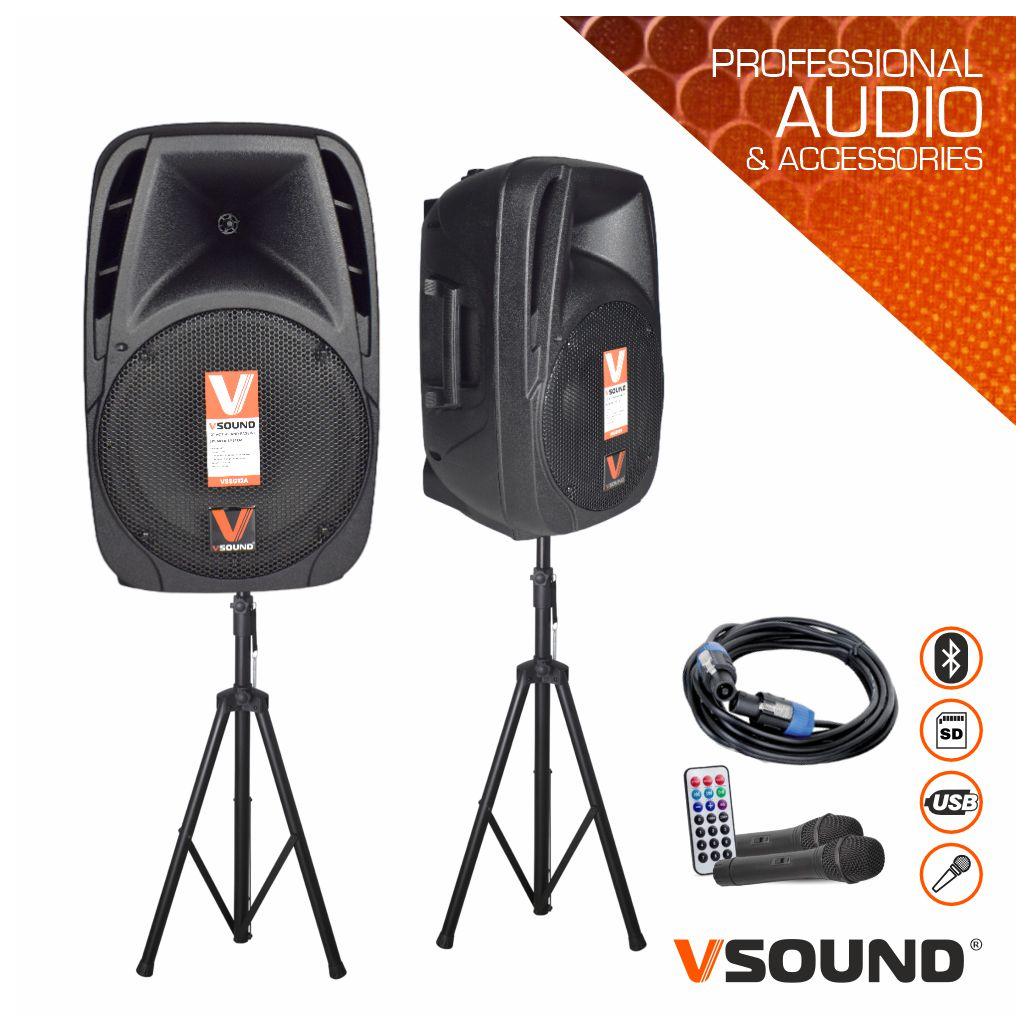 VSSG12A_1.jpg-1032x1032 Colunas Ativa+Passiva 12" 2x400W USB/BT/SD MICRO VSOUND - Image 1
