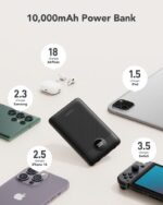 Powerbank Veger C11 (W1170) PD QC3.0 2A 22,5W 10.000 mAh com cabos USB-C/Lightning integrados - Preto - Image 3