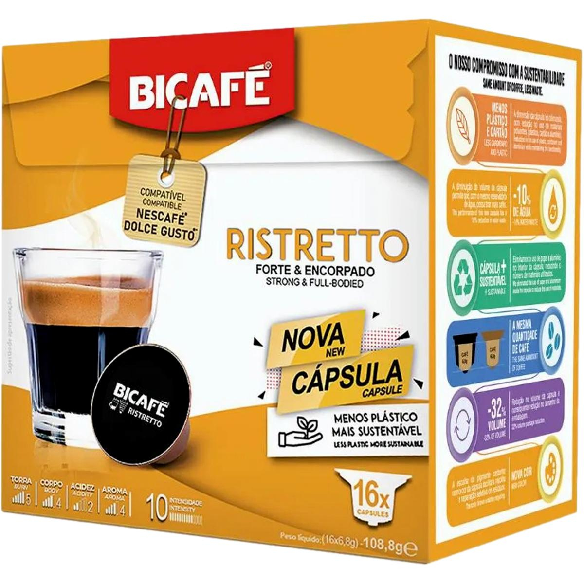 capsulas-cafe-dolce-gusto-ristretto-bicafe-16-un Cápsulas Compatíveis Dolce Gusto® Bicafé® Ristreto 16 Capsulas - Image 1
