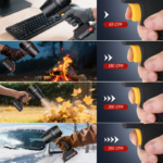 Soprador de Folhas Sem Fio com 2 Baterias e Carregador - Soprador de Folhas Elétrico Pesado e Portátil, Leve e Manual com Motor Potente para Calçadas, Pátios, Gramados e Avenidas - Ideal para Uso Doméstico e Comercial - Image 3