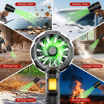 Soprador de Folhas Sem Fio com 2 Baterias e Carregador - Soprador de Folhas Elétrico Pesado e Portátil, Leve e Manual com Motor Potente para Calçadas, Pátios, Gramados e Avenidas - Ideal para Uso Doméstico e Comercial - Image 2