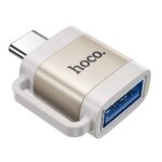 Adaptador OTG Hoco 3A UA31C USB-C para USB-A Cinza