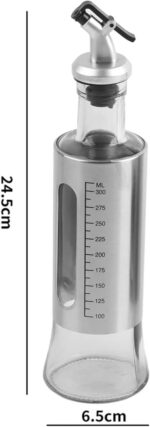 Garrafa Dispensadora de Óleo 300ml – Vidro e Aço Inoxidável - Image 3