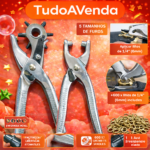 Kit Alicate Perfurador + Aplicador de Ilhós (Grommets)