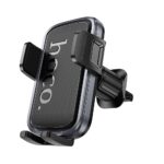 Suporte universal para celular Hoco para grade H78, preto e cinza. - Image 9
