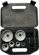 Conjunto profissional de serras copo - tungstênio - 6 peças - para concreto e azulejos - serra copo - serra para concreto