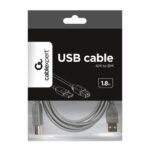 Cabo Gembird USB2.0 A/B 1,8m Cinza - Image 4