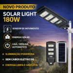 Lampada Solar Led de Ilunação Publica  ST-180W com sensor de Movimento