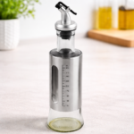 Garrafa Dispensadora de Óleo 300ml – Vidro e Aço Inoxidável
