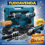 KIT PROFISSIONAL 3 MÁQUINAS A BATERIA 21V – TUDOAVENDA