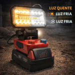 FAROL / PROJETOR LED PORTÁTIL – BATERIA 18V INCLUÍDA - Image 4